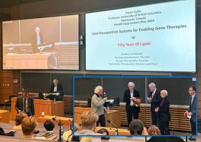 Pieter Cullis honoured as the 19th D. Harold Copp Lecturer