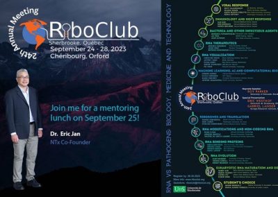 NTx Co-Founder Eric Jan hosts mentoring lunch @ RiboClub Annual Meeting