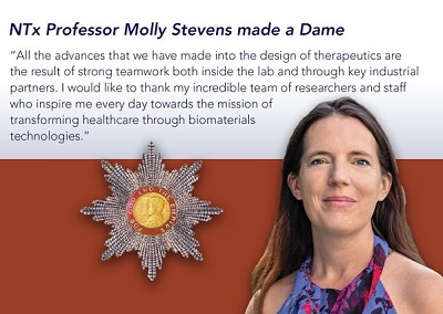 NTx Prof. Molly Stevens made a Dame