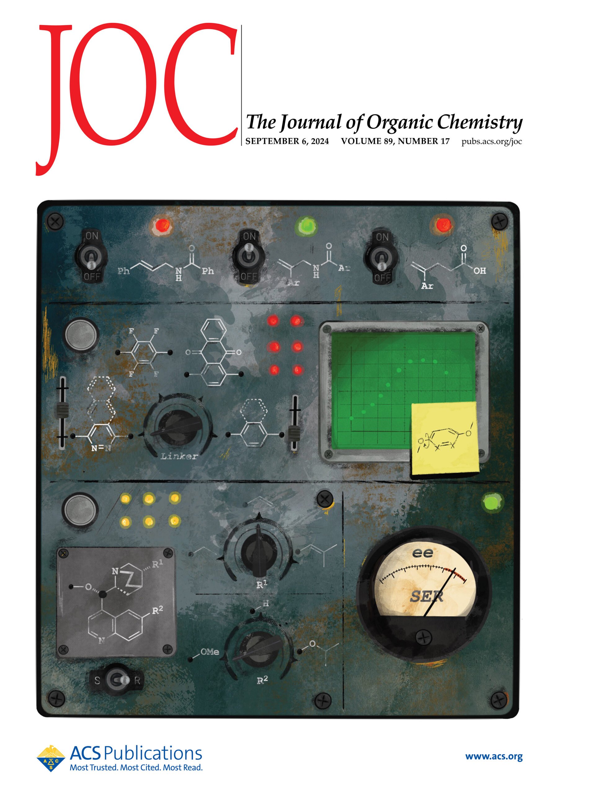 NTx chemistry team publishes: Cover of the Journal of Organic Chemistry, September 2024 issue