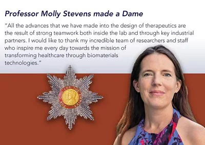 NanoVation Prof. Molly Stevens made a Dame