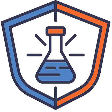 Icon representing a lipid nanoparticle with cargo inside