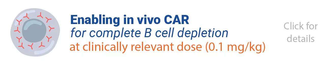 Icon of an RNA strand next to the words "mRNA modifications: increased translation and specificity"